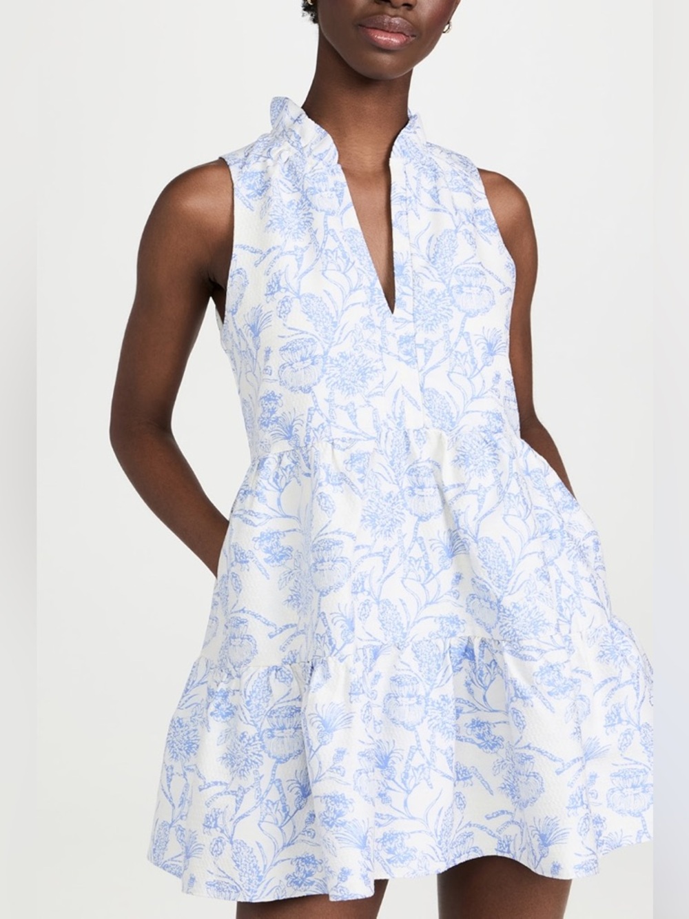Amanda Uprichard Connolly Dress in English Blue - Size S - Picture 6 of 15